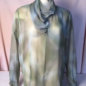Giorgio Armani Breezy Green Blouse